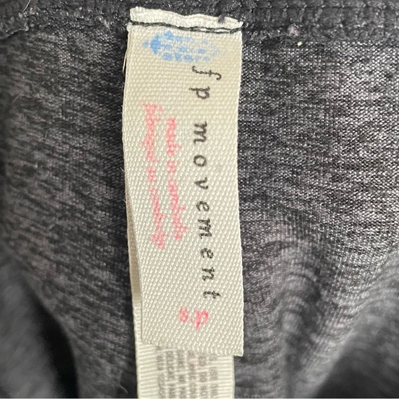 Free People Movement High Waisted Cut Out Grey Leggings Tights - Picture 6 of 6